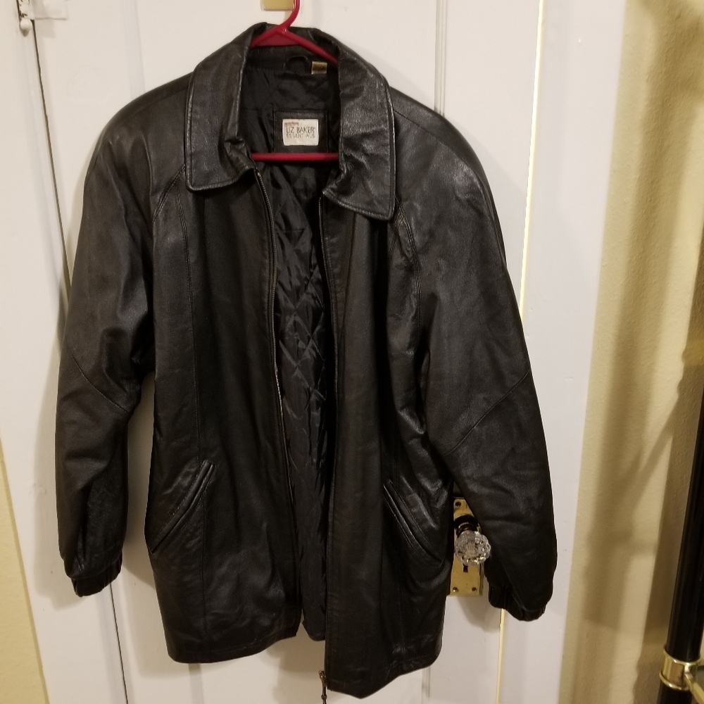 Liz Baker Leather Coat ❤